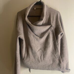 Margaret O’leary Tan Cashmere Sweater Jacket - St. Lucia - Sz Large